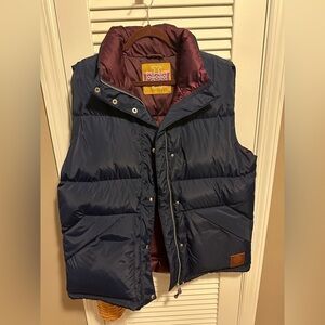 Tory Burch Oversized Navy Blue Down Vest